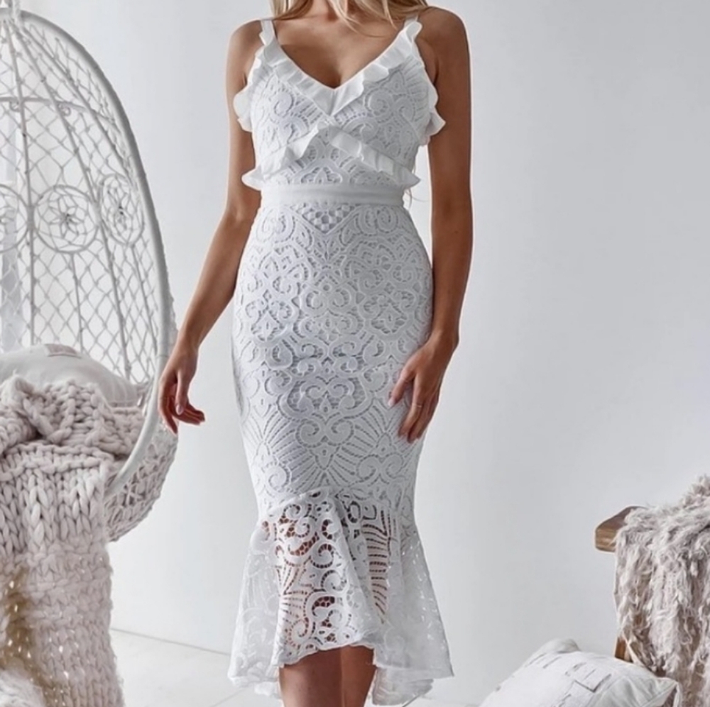 JAUS white dress